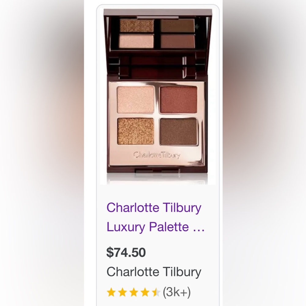 Charlotte Tilbury Bella Sofia eyeshadow pallet- New